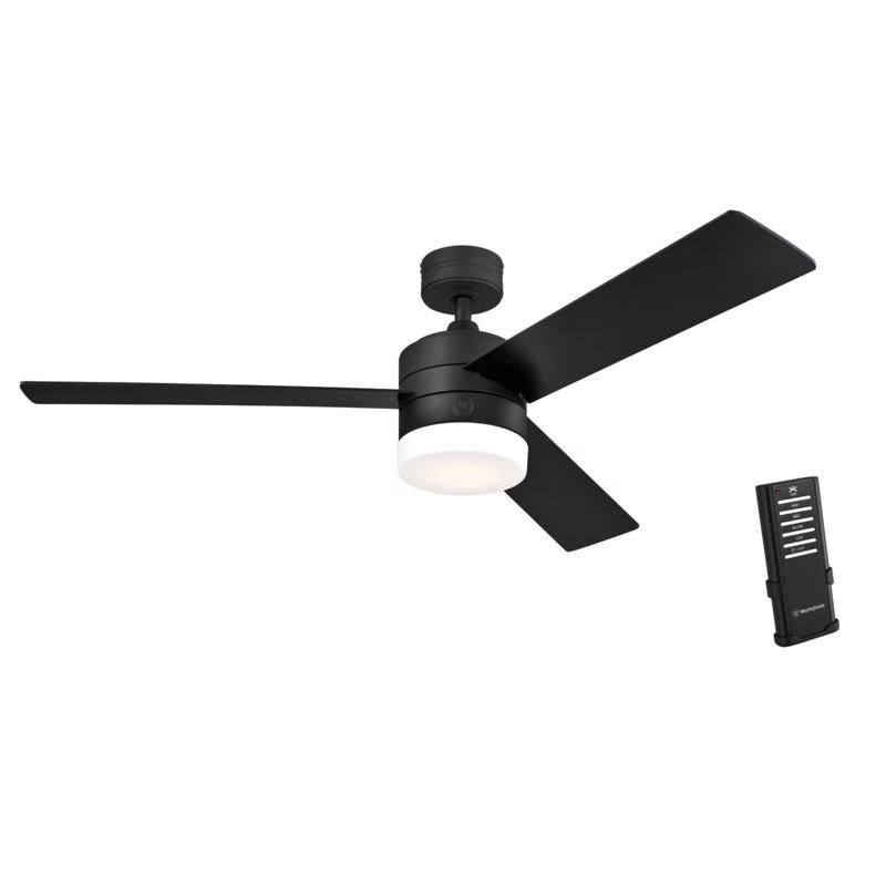 WESTINGHOUSE - Westinghouse Alta Vista 52 in. Matte Black LED Indoor Ceiling Fan