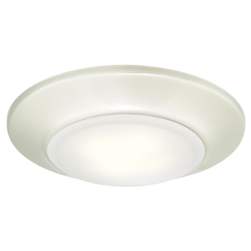 WESTINGHOUSE - Westinghouse Brushed Nickel Metallic 3.9 in. W Steel LED Canless Recessed Downlight 12 W