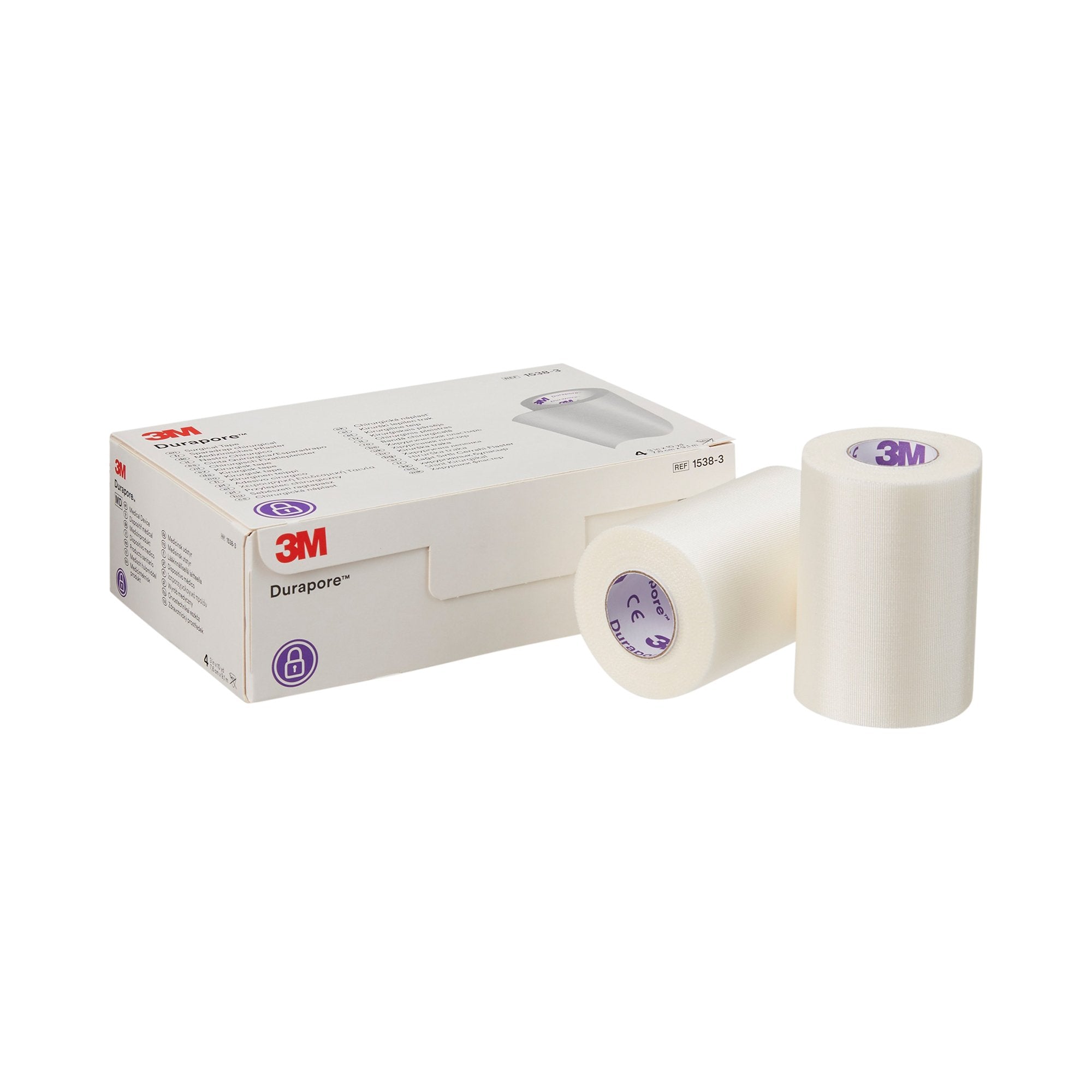 Solventum Corporation - Medical Tape 3M™ Durapore™ White 3 Inch X 10 Yard Silk-Like Cloth NonSterile [1/RL]