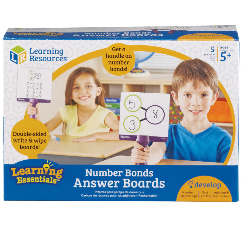 LEARNING RESOURCES - Number Bonds Answer Boards, Set of 5