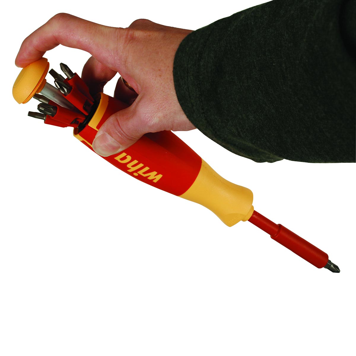 Wiha Insulated Pop-Up 1/4" Insert Bit Set - 14 Piece Set