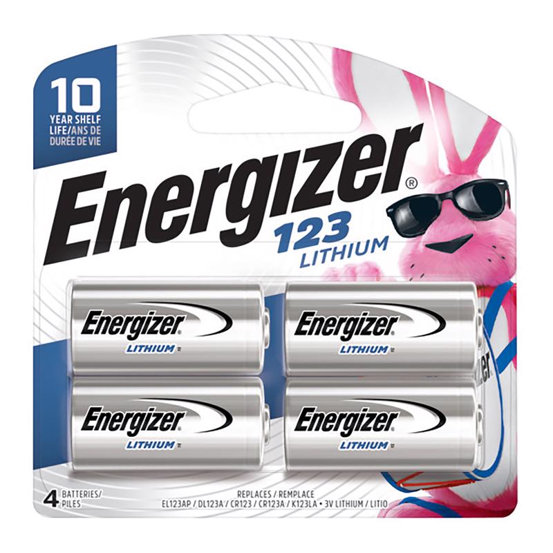 ENERGIZER - Energizer Lithium 123 3 V Camera Battery 4 pk