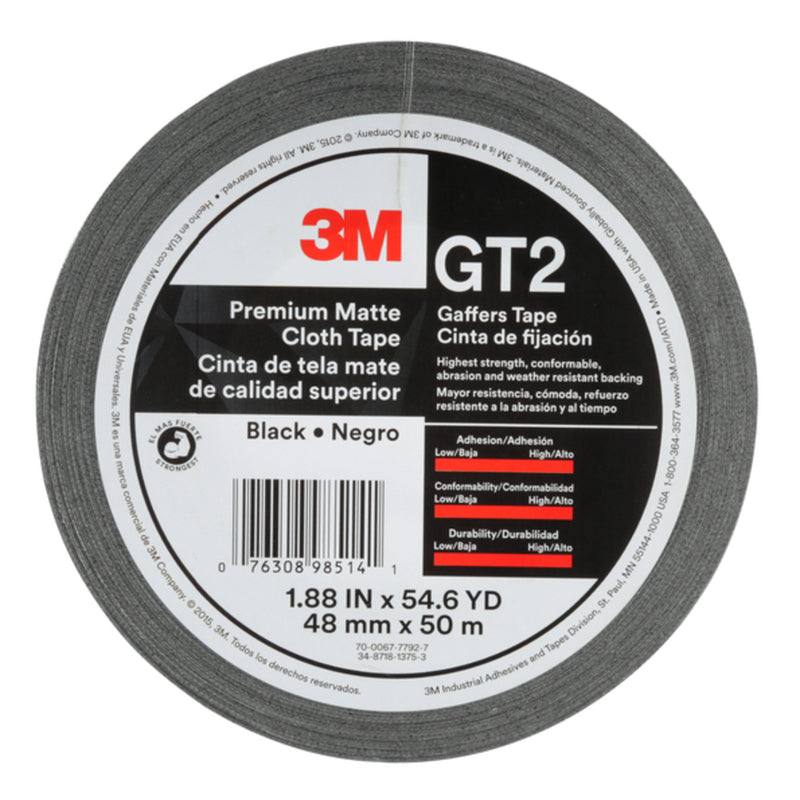 3M - 3M 1.88 in. W X 54.6 yd L Tape Black