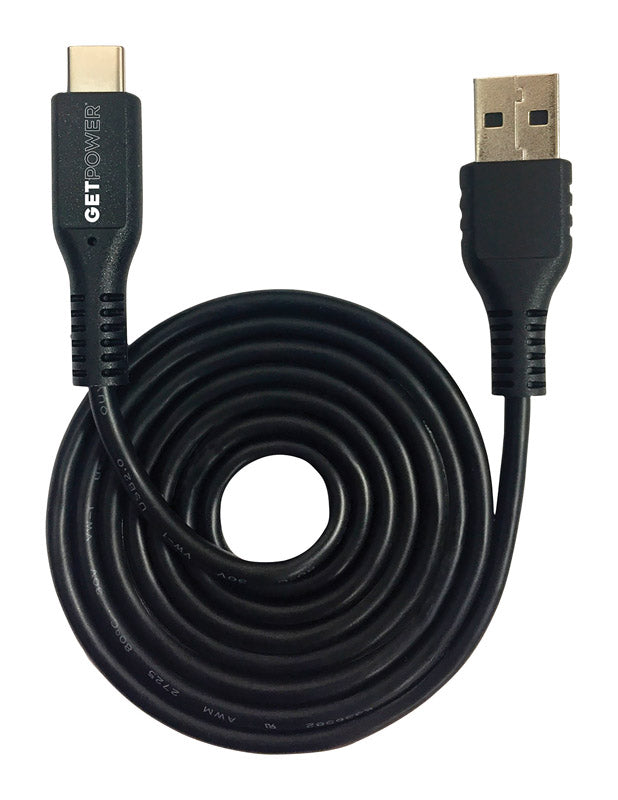 GETPOWER - GetPower 3 ft. L USB Type C to USB Type C Charging and Sync Cable 1 pk - Case of 50