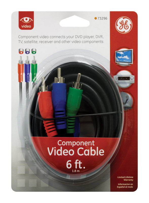 GE - GE 6 ft. L Video Cable RCA