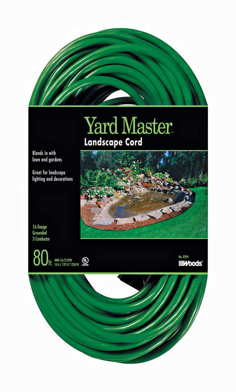 WOODS - Woods Yard Master Outdoor 80 ft. L Green Extension Cord 16/3