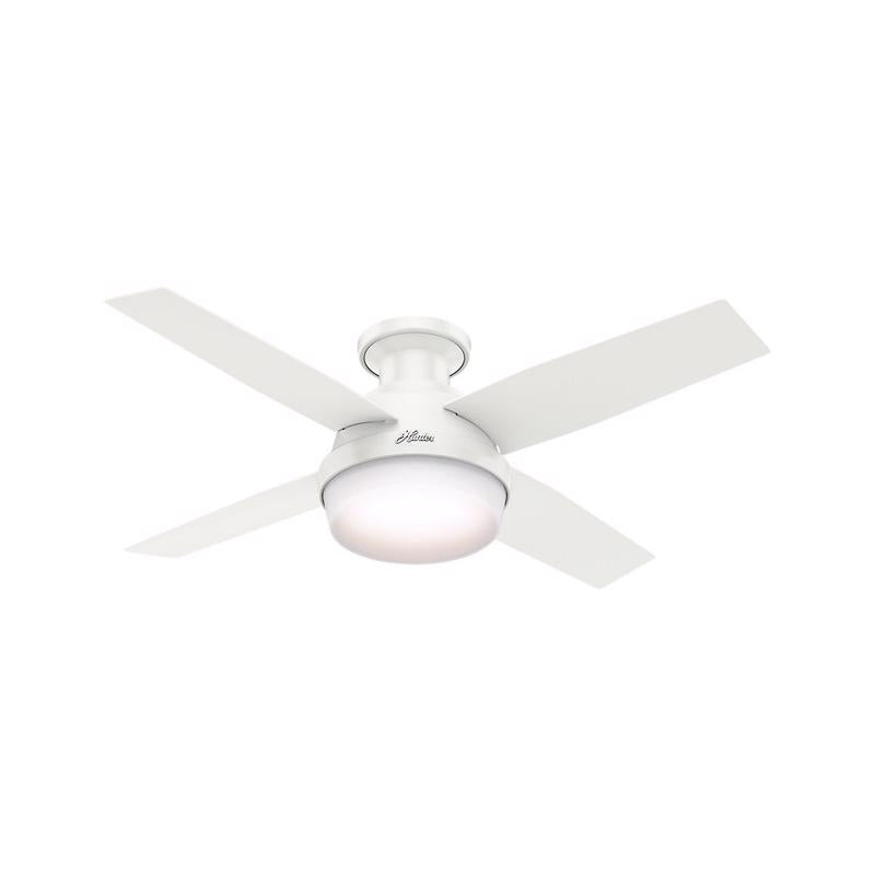 HUNTER - Hunter Dempsey 44 in. Snow White White LED Indoor Ceiling Fan