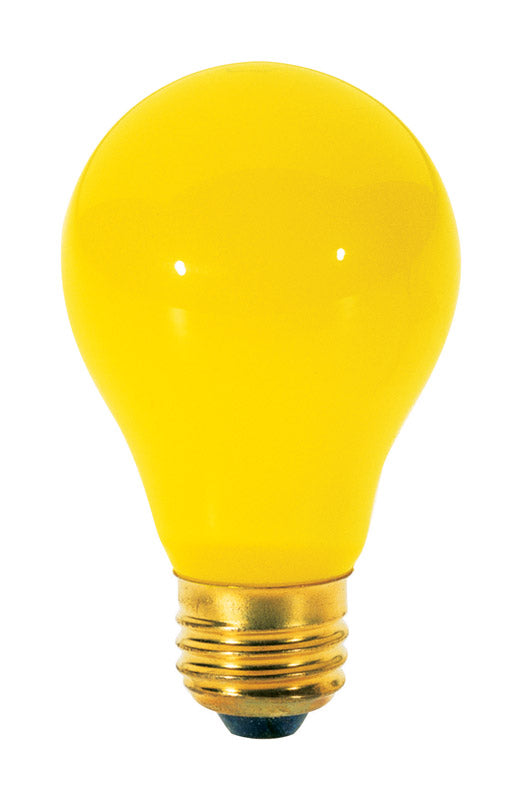 SATCO - Satco 60 W A19 A-Line Incandescent Bulb E26 (Medium) Yellow 2 pk - Case of 12