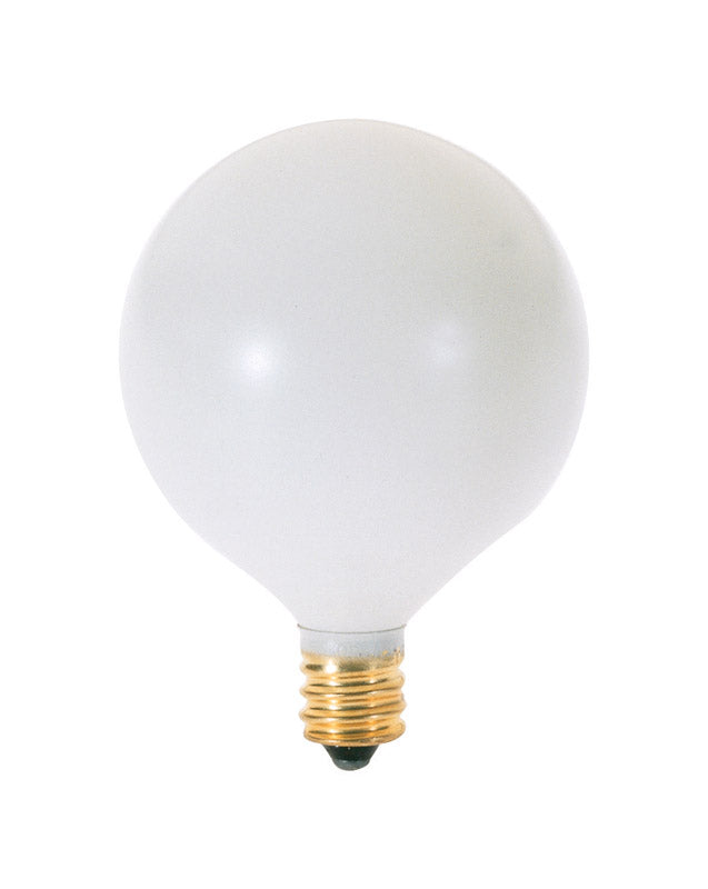 SATCO - Satco 25 W G16.5 Decorative Incandescent Bulb E12 (Candelabra) Soft White 2 pk - Case of 10 [S3753]