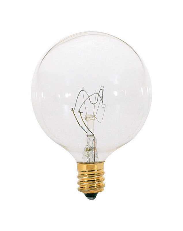 SATCO - Satco 25 W G16.5 Decorative Incandescent Bulb E12 (Candelabra) Soft White 1 pk - Case of 25 [S3822]