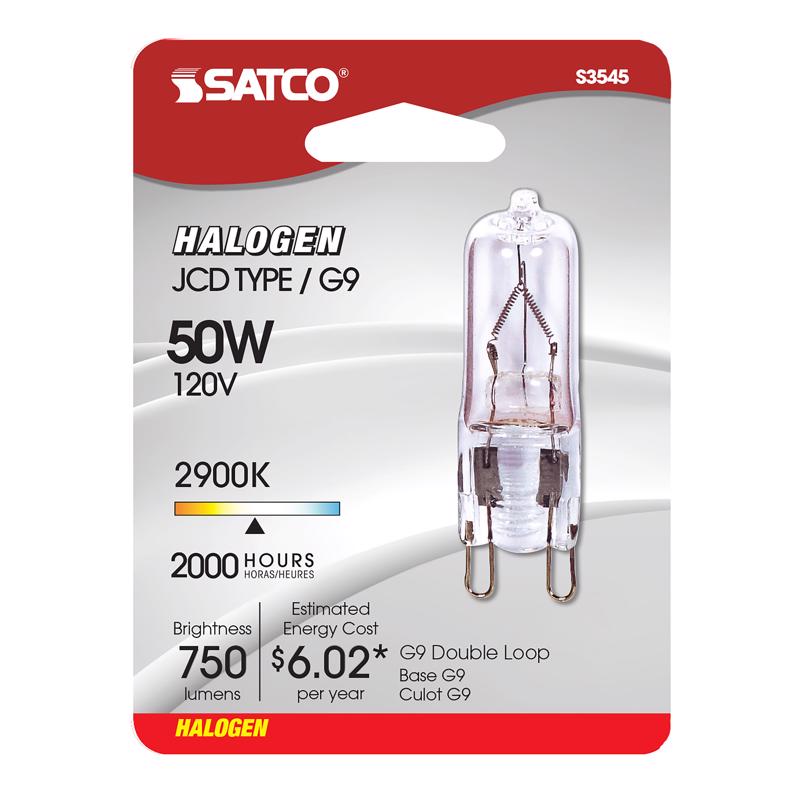 SATCO - Satco 50 W T4 Specialty Halogen Bulb 750 lm Warm White 1 pk [S3545]