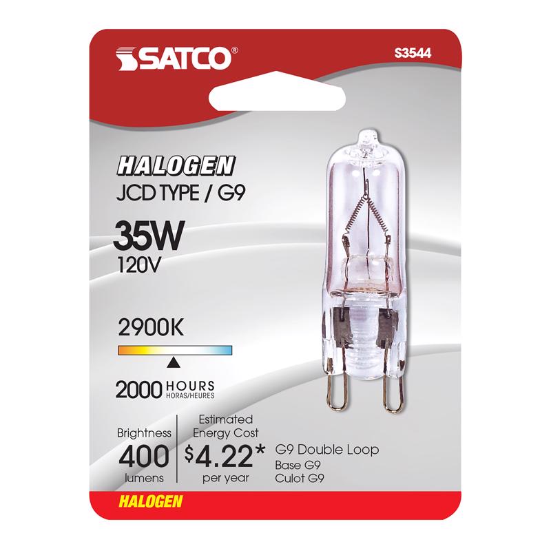 SATCO - Satco 35 W T4 Specialty Halogen Bulb 400 lm Warm White 1 pk