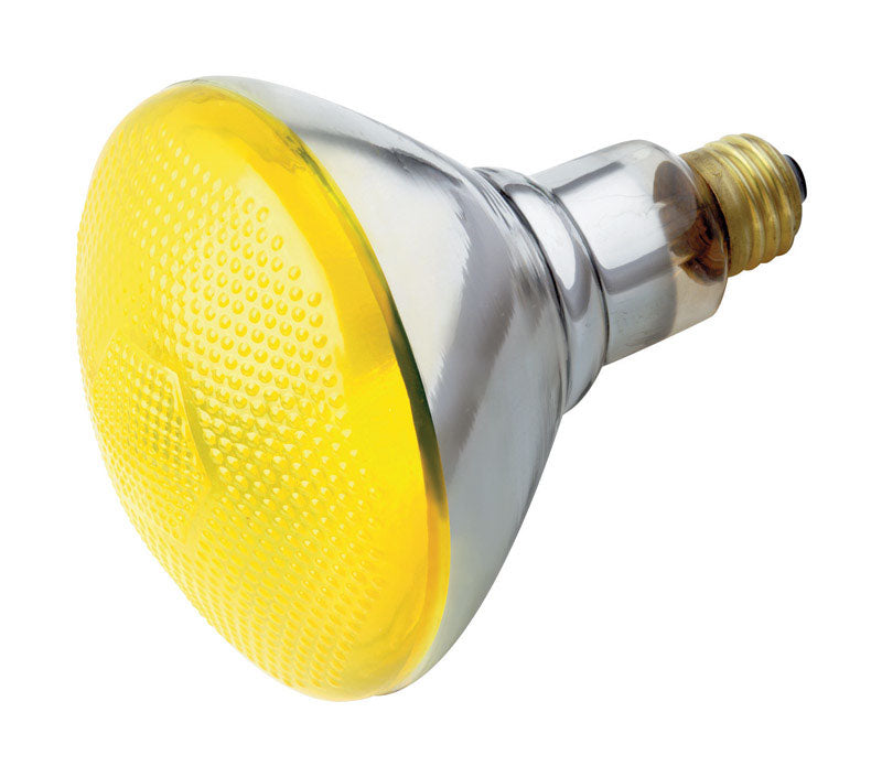 SATCO - Satco 100 W BR40 Reflector Incandescent Bulb E26 (Medium) Yellow 1 pk