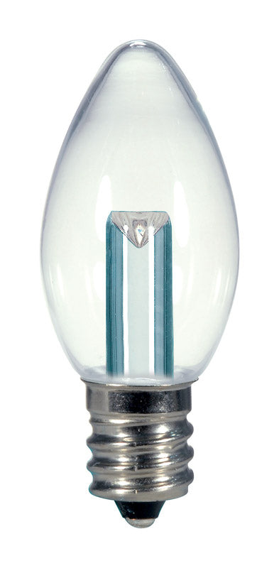 SATCO - Satco C7 E12 (Candelabra) LED Bulb Warm White 7 Watt Equivalence 1 pk