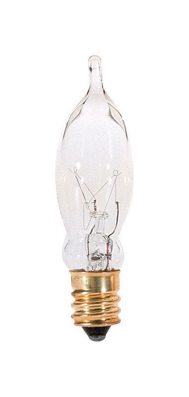 SATCO - Satco 7.5 W CAC Chandelier Incandescent Bulb E12 (Candelabra) Soft White 1 pk