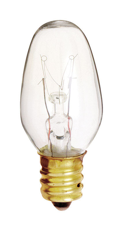 SATCO - Satco 4 W C7 Nightlight Incandescent Bulb E12 (Candelabra) Soft White 4 pk - Case of 12