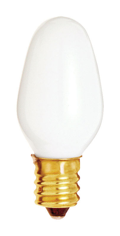 SATCO - Satco 7 W C7 Nightlight Incandescent Bulb E12 (Candelabra) Soft White 1 pk - Case of 12