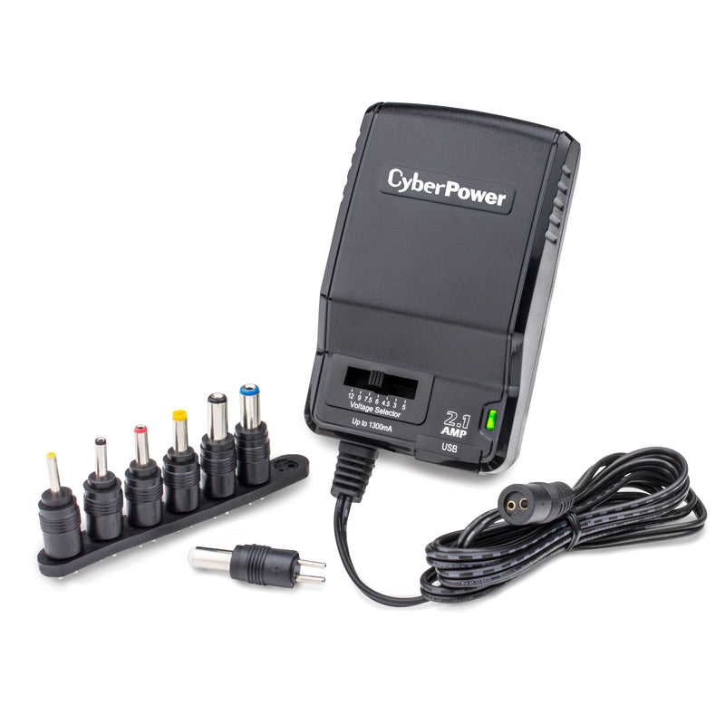 CYBERPOWER - CyberPower 20 AWG 3-12 V 5 ft. L Power Adapter