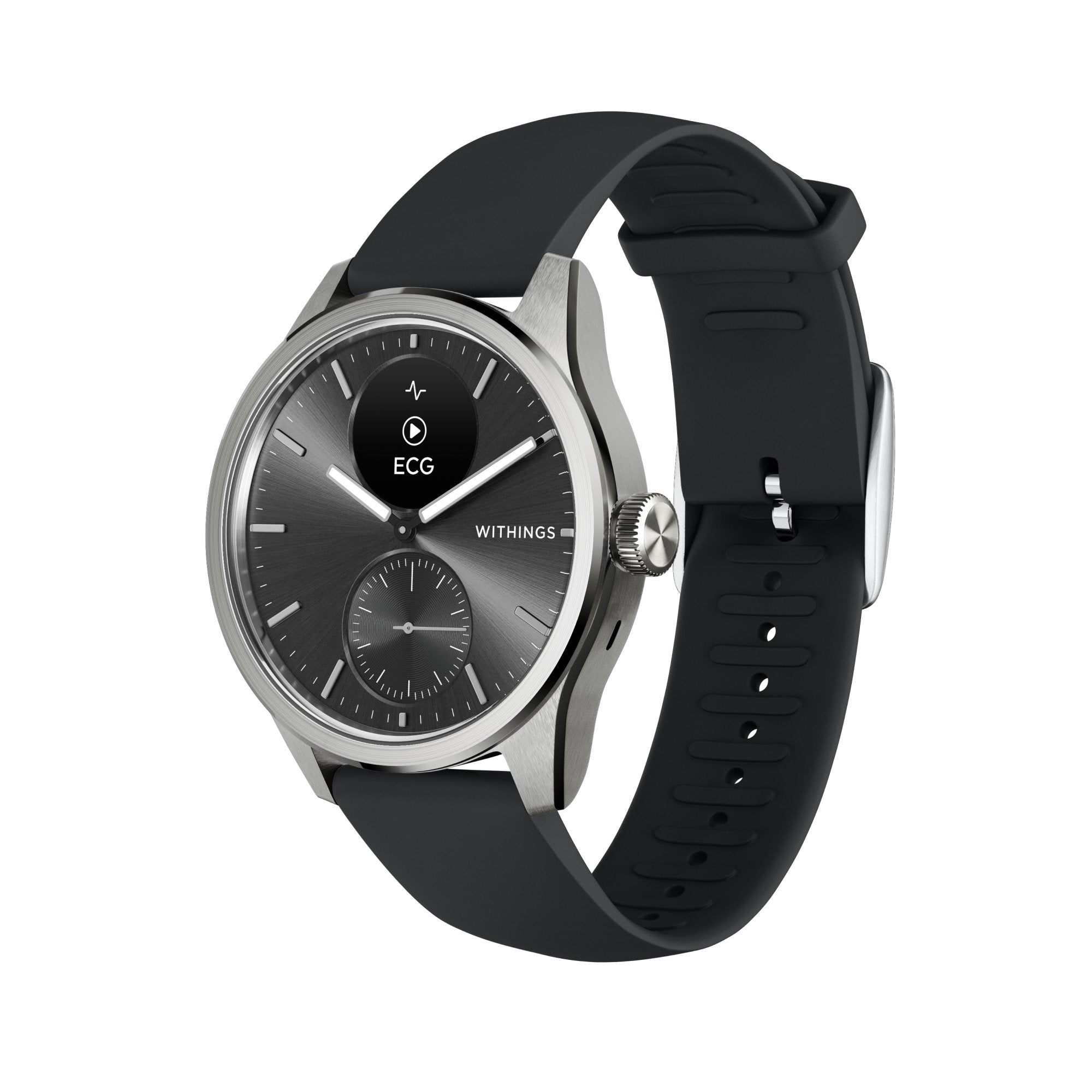 Withings Inc - Smartwatch ScanWatch 2 42mm Withings 24 Hours Grayscale OLED Display [1/EA]