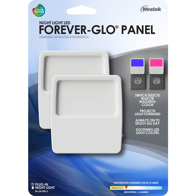 WESTEK - Westek Forever-Glo Automatic Plug-in LED Panel Night Light