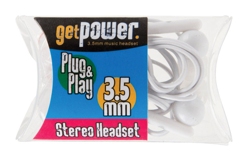 GETPOWER - GetPower Stereo Headset 1 pk - Case of 50
