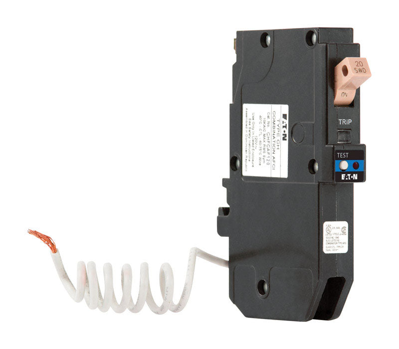 EATON - Eaton Cutler-Hammer 20 amps Arc Fault Single Pole Circuit Breaker