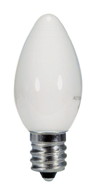 SATCO - Satco C7 E12 (Candelabra) LED Bulb Warm White 5 Watt Equivalence 1 pk