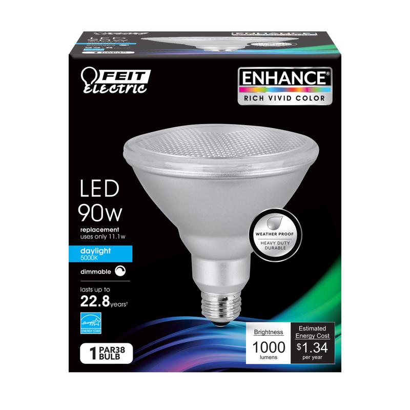 FEIT - Feit Enhance PAR38 E26 (Medium) LED Bulb Daylight 90 Watt Equivalence 1 pk