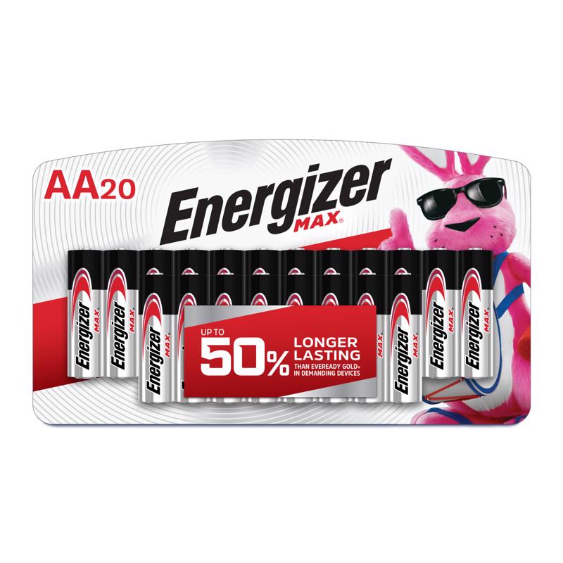 ENERGIZER - Energizer Max Premium AA Alkaline Batteries 20 pk Carded