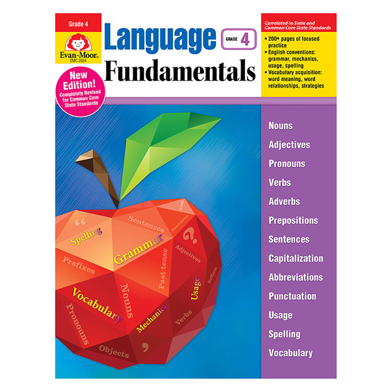 EVAN-MOOR - Language Fundamentals, Grade 4 - Teacher Reproducibles, Print