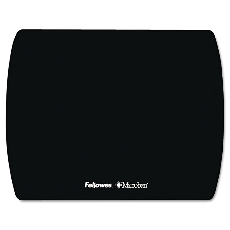 Fellowes - Ultra Thin Mouse Pad with Microban Protection, 9 x 7, Black