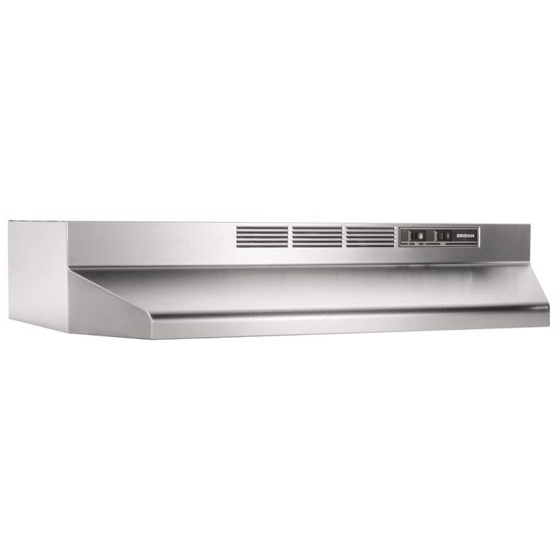 BROAN-NUTONE - Broan-NuTone 24 in. W Silver Non-Vented Range Hood