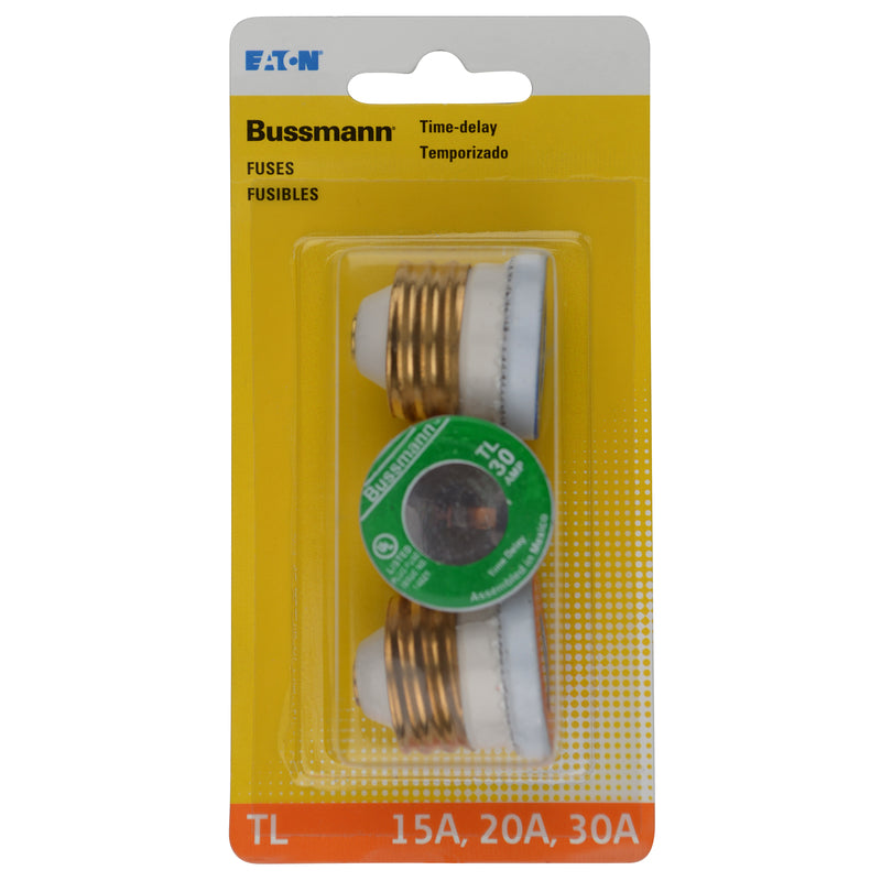 BUSSMANN - Bussmann Time Delay Plug Fuse 3 pk [BPTLA]