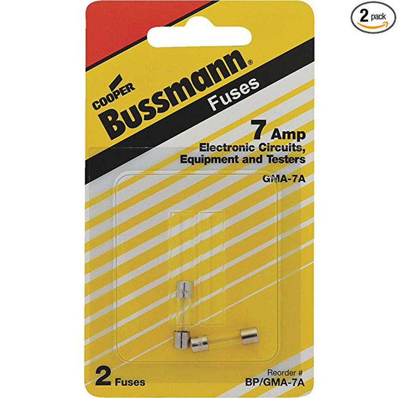 BUSSMANN - Bussmann 7 amps Fast Acting Fuse 2 ct - Case of 5