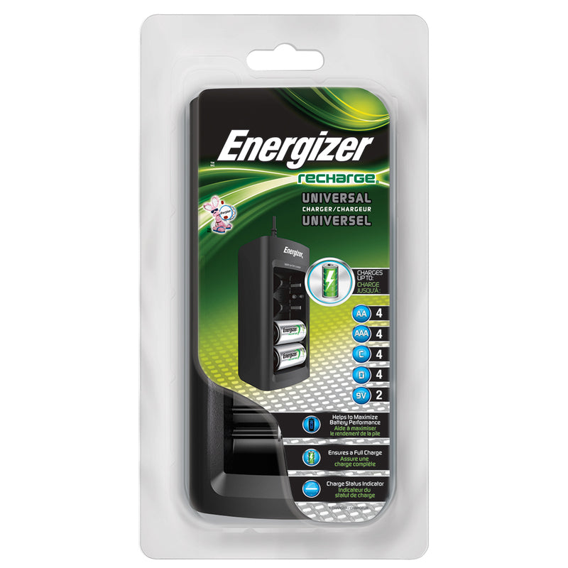 ENERGIZER - Energizer Recharge 4 Battery Black Universal Battery Charger