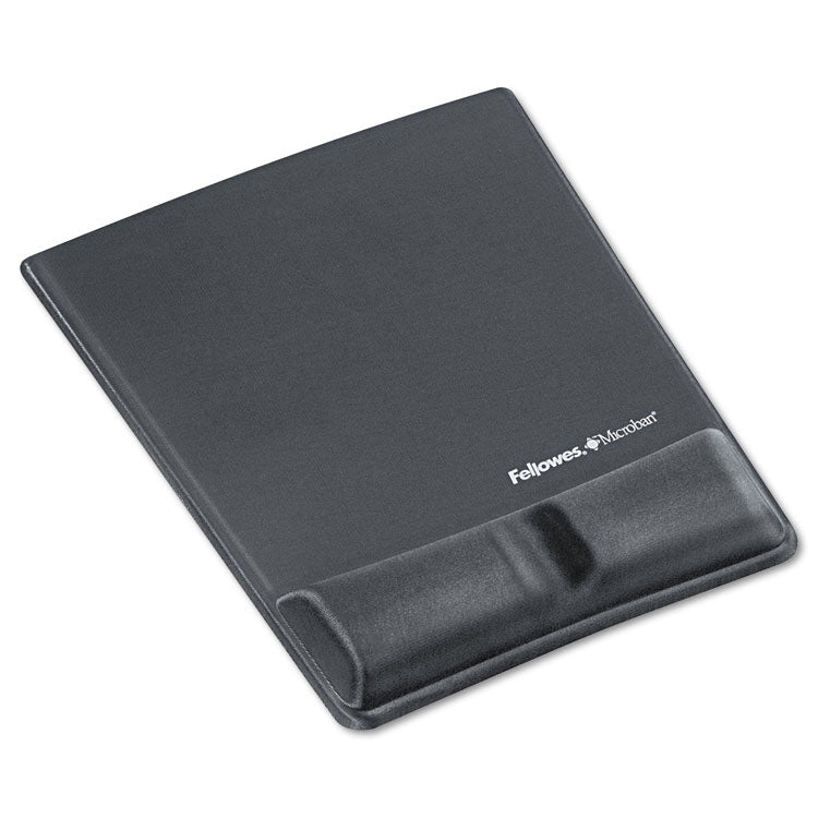 Fellowes - Memory Foam Wrist Support with Attached Mouse Pad, 8.25 x 9.87, Graphite