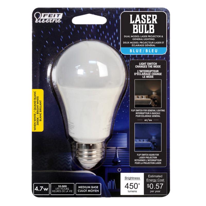 FEIT - Feit A19 E26 (Medium) LED Bulb Blue 40 Watt Equivalence 1 pk