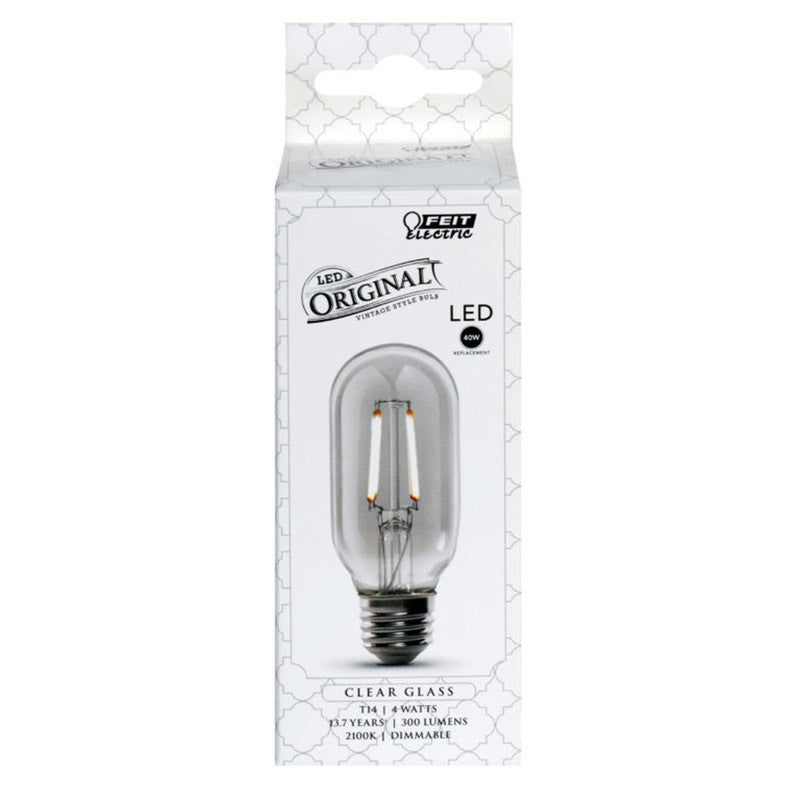 FEIT - Feit T14 E26 (Medium) LED Bulb Soft White 40 Watt Equivalence 1 pk