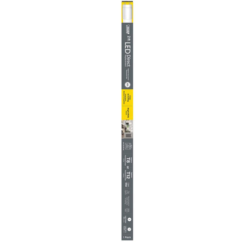 FEIT - Feit Plug & Play T8 and T12 Warm White 23.9 in. G13 Linear LED Bulb 20 Watt Equivalence 1 pk - Case of 6