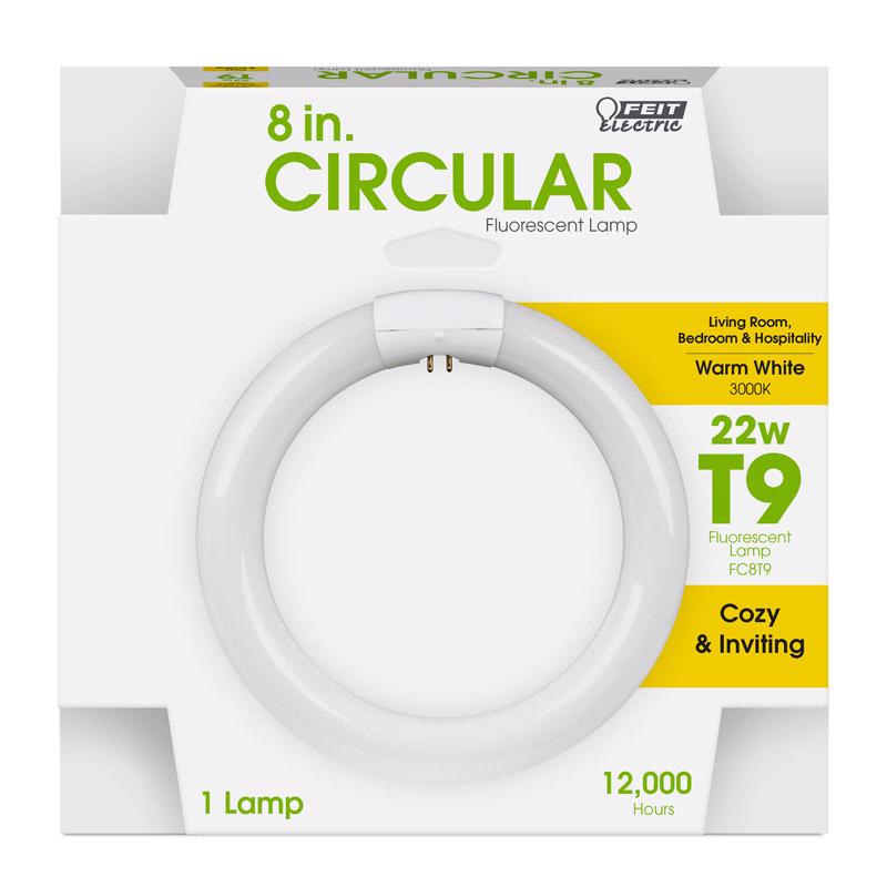 FEIT - Feit Legacy Bulbs 22 W T9 8.3 in. D X 8.3 in. L Circline Fluorescent Bulb Warm White Linear 3000 K 1