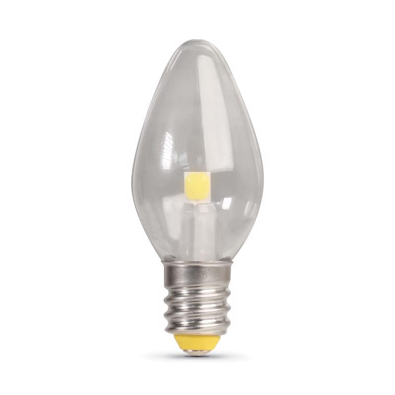 FEIT - Feit C7 E12 (Candelabra) LED Bulb Daylight 7 Watt Equivalence 4 pk