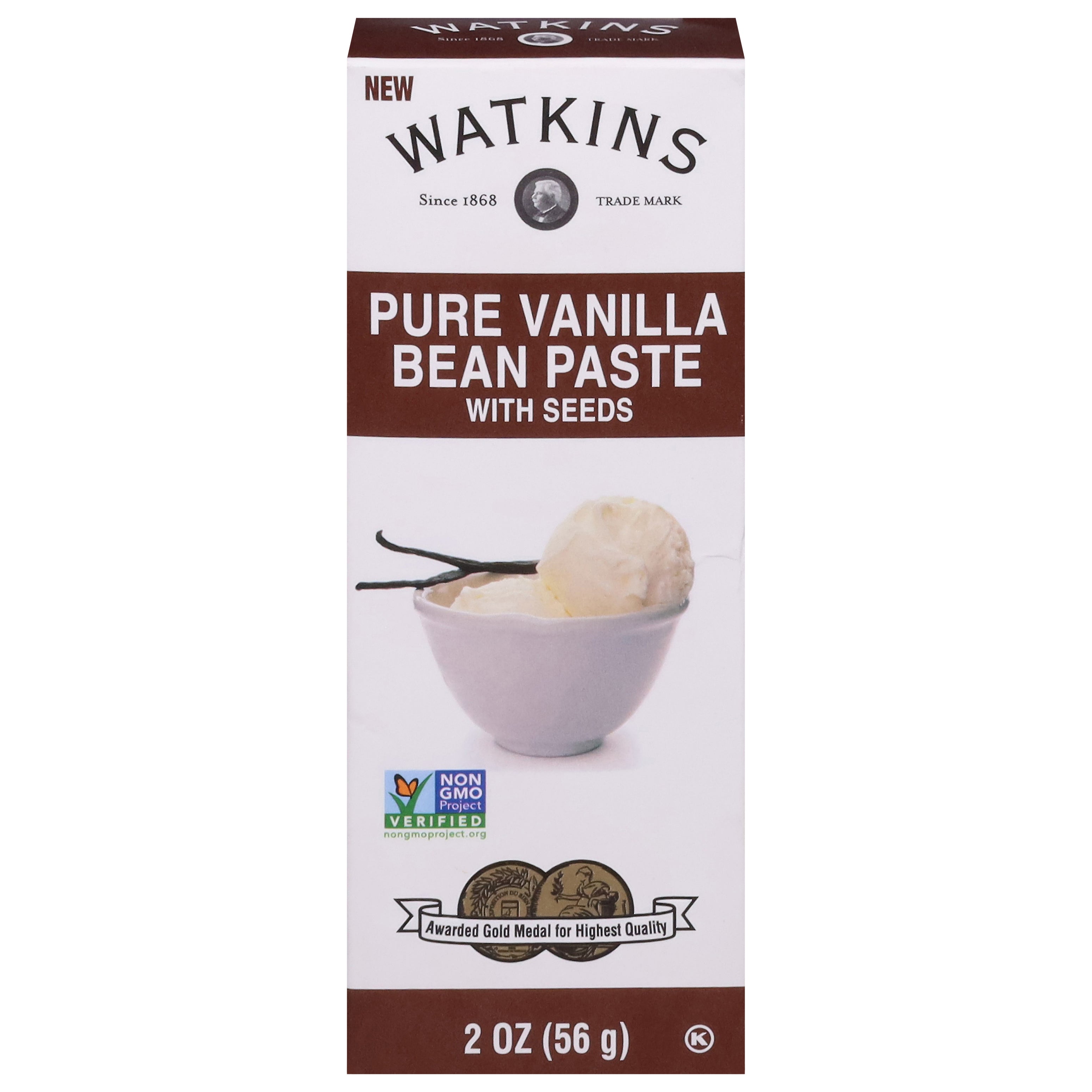 Watkins Pure Vanilla Bean Paste with Seeds 2 oz - Case of 12