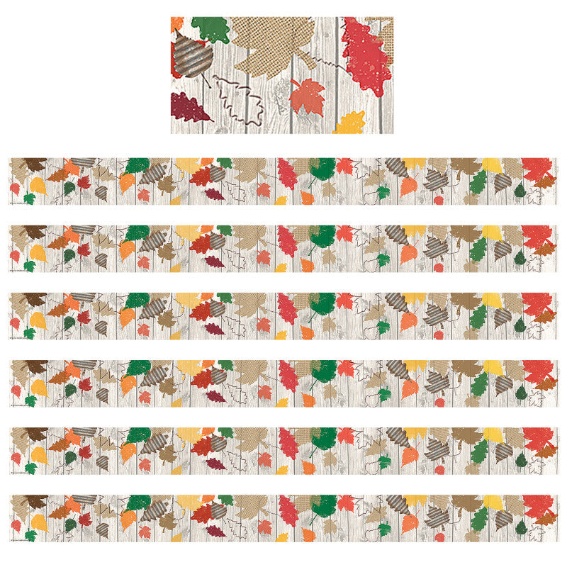 TEACHER CREATED RESOURCES - Home Sweet Classroom Happy Fall Straight Border Trim, 35 Feet Per Pack, 6 Packs