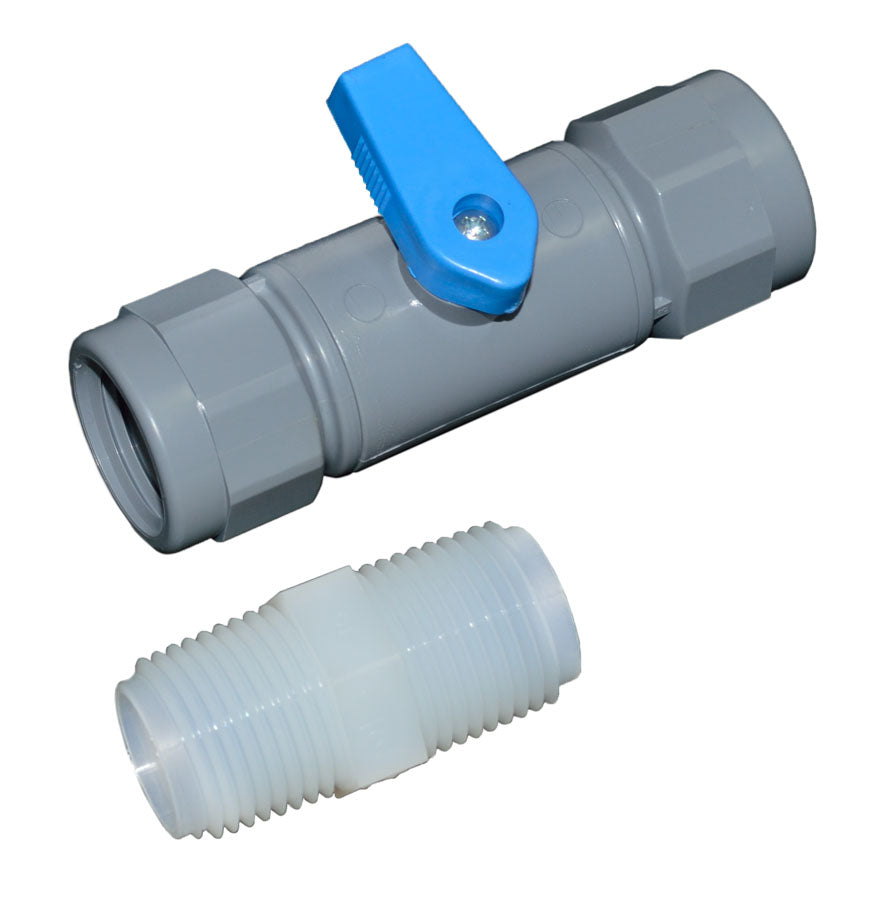 3M™ Parts, High Flow Series Water Filter Assembly 1/2" Shut-off Ball Valve Kit, 6216501, 1/2 in NPT, 1/Case