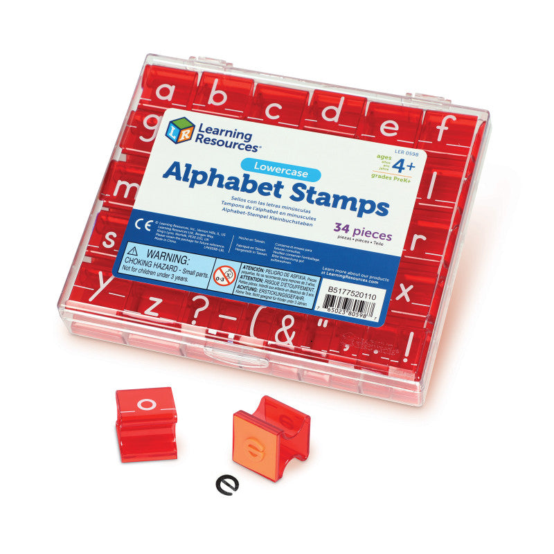 LEARNING RESOURCES - Lowercase Alphabet & Punctuation Stamps