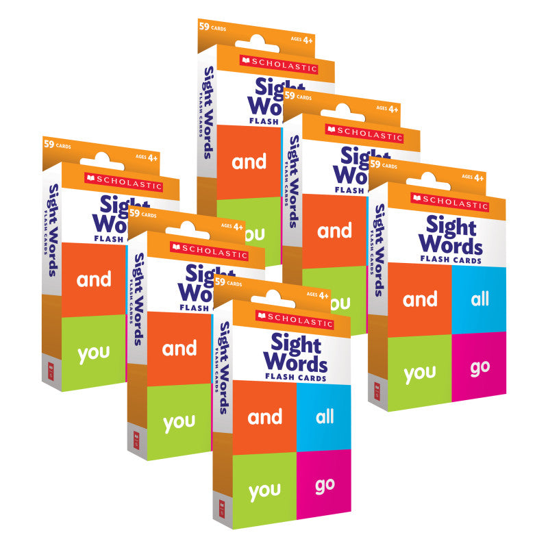 SCHOLASTIC TEACHING SOLUTIONS - Flash Cards: Sight Words, 6 Packs