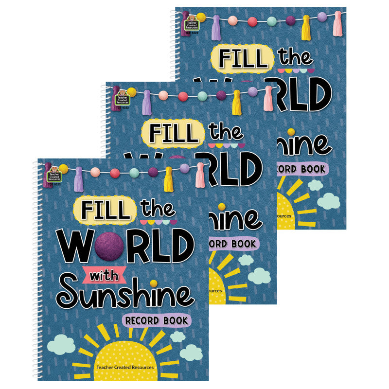 TEACHER CREATED RESOURCES - Oh Happy Day Record Book, Pack of 3