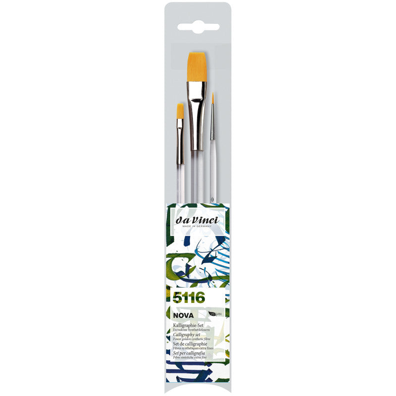 NOVA Lettering & Calligraphy Brushes, Synthetic, All Paint Types, Asso