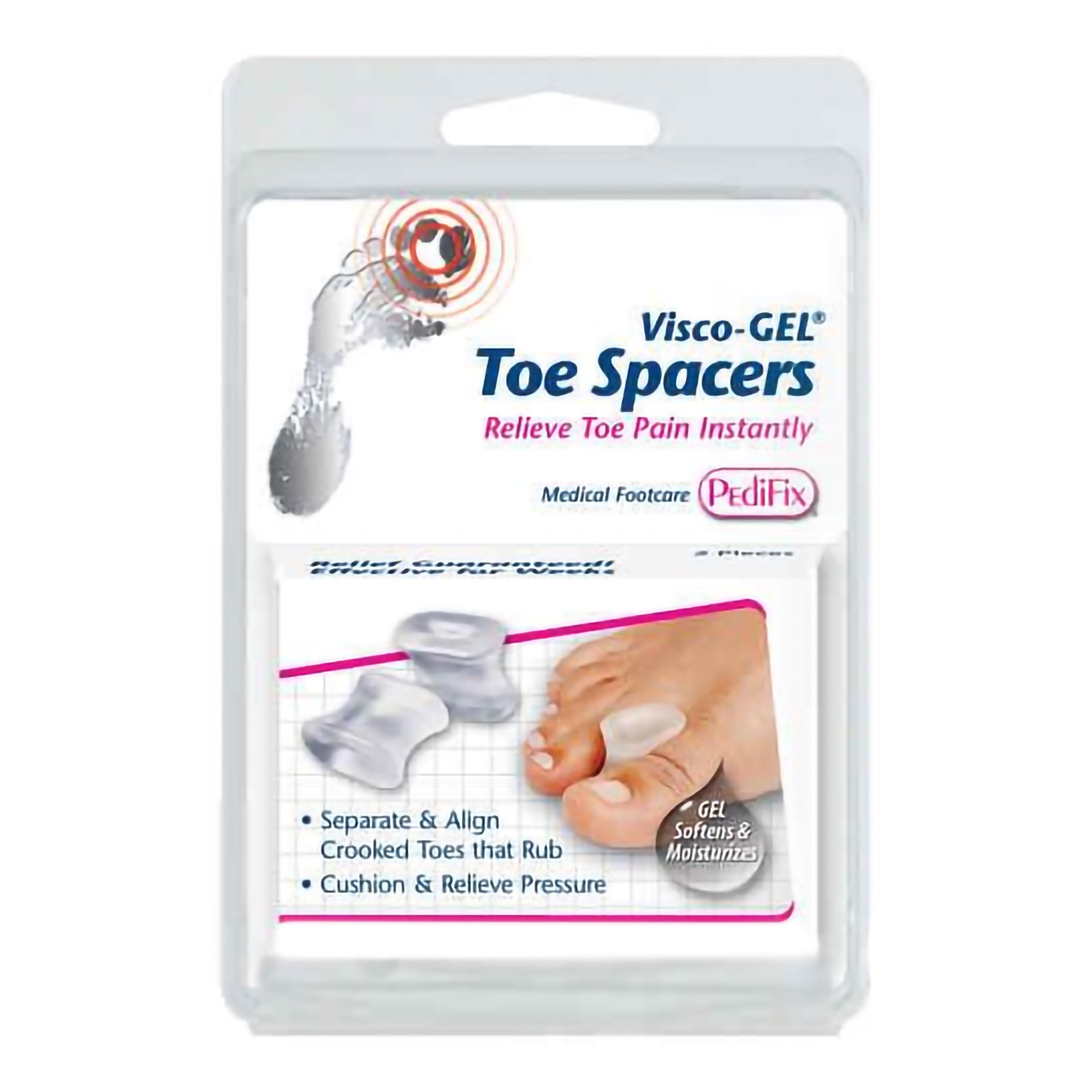 Pedifix - Toe Spacer Visco-GEL® Medium Without Closure Toe [4/PK]