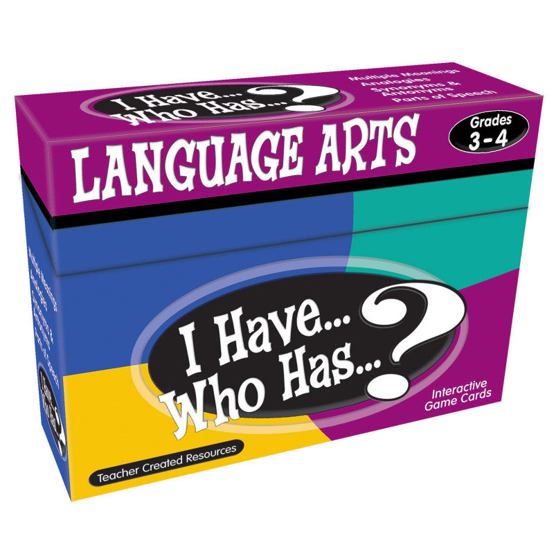 TEACHER CREATED RESOURCES - I Have, Who Has Language Arts Game, Grade 3-4
